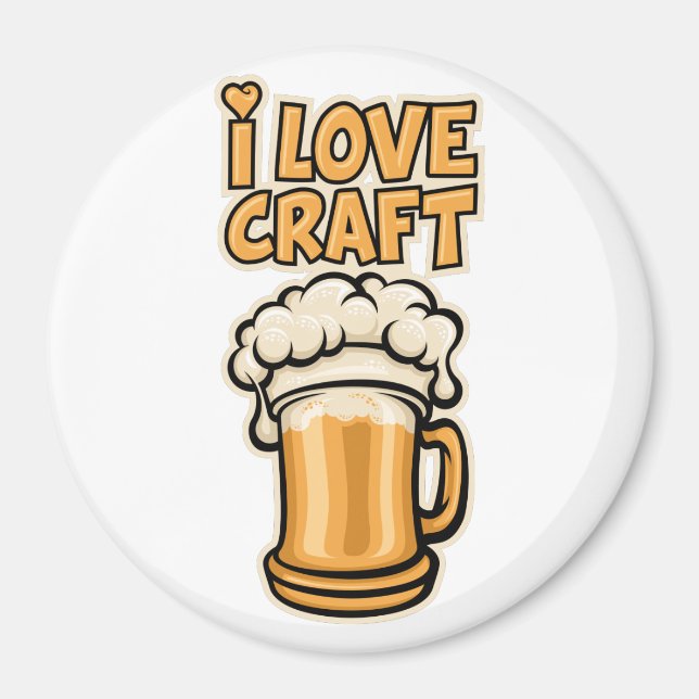 I Liebe Handboote Magnet (Vorne)