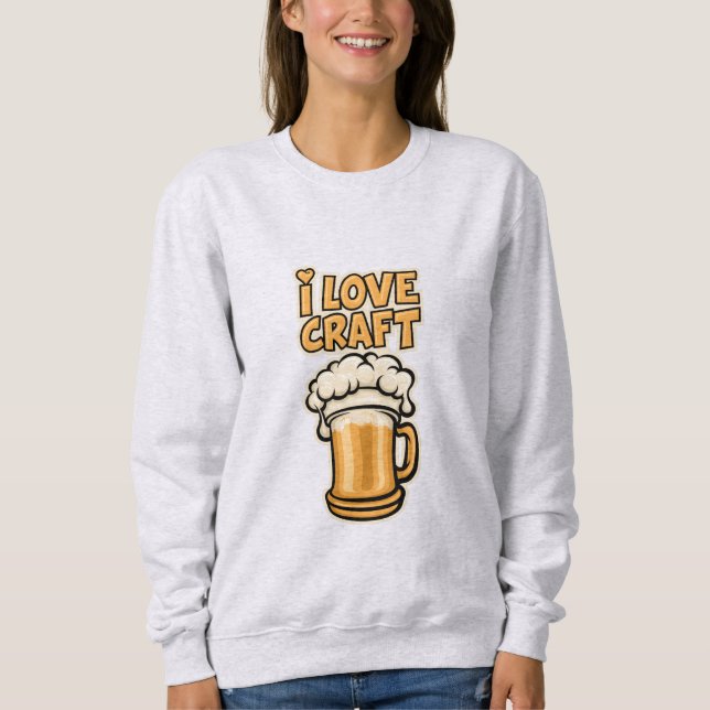 I Liebe Handboote Sweatshirt (Vorderseite)