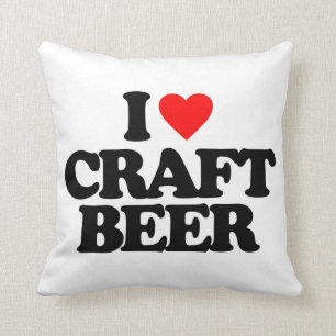 I LIEBE-HANDWERKS-BIER KISSEN