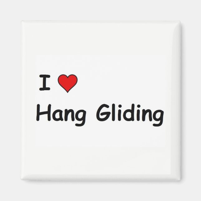 I Liebe Hang Gliding Magnet (Vorne)
