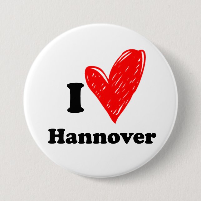 I Liebe Hannover Button (Vorderseite)