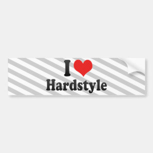 I Liebe Hardstyle Autoaufkleber