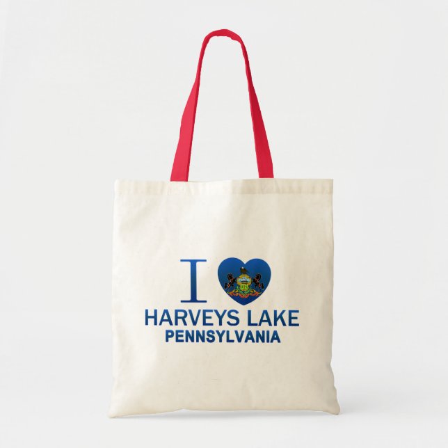 I Liebe Harveys See, PA Tragetasche (Vorne)