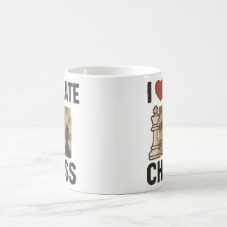 I Liebe Hass Schach Tasse