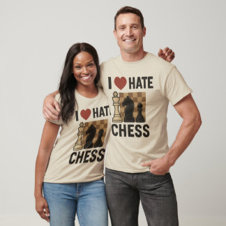 I Liebe Hate Schach T - Shirt