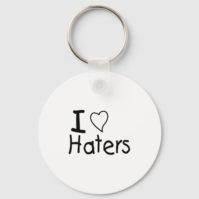 I Liebe Haters Schlüsselanhänger (Vorderseite)