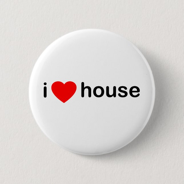 I Liebe-Haus Button (Vorderseite)