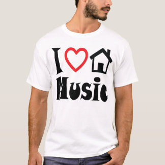 I Liebe-Haus-Musik-T-Shirt Licht T-Shirt