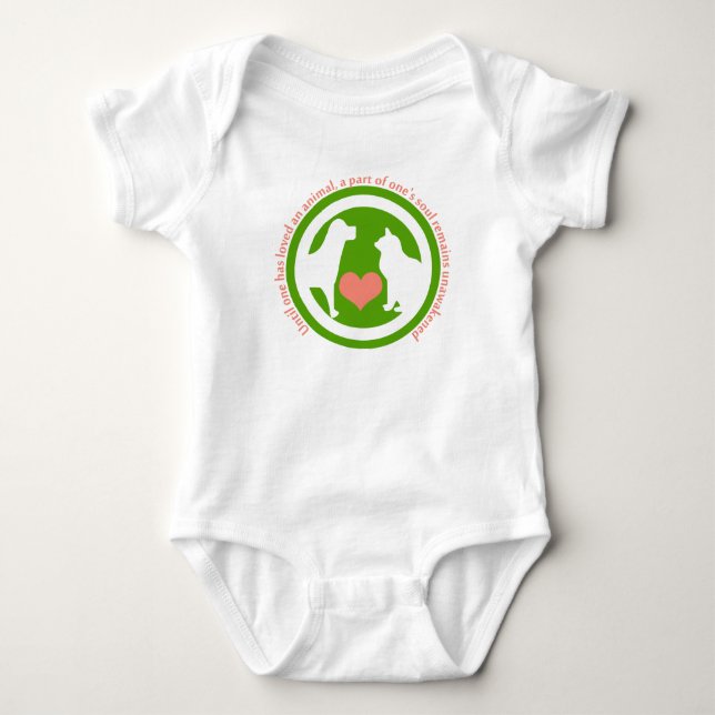 i Liebe Haustiere Baby Strampler (Vorderseite)
