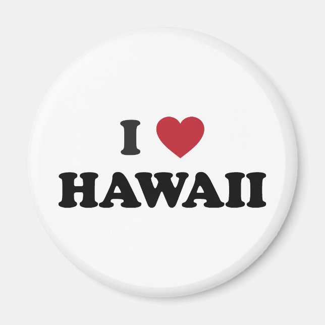 I Liebe Hawaii Magnet (Vorne)