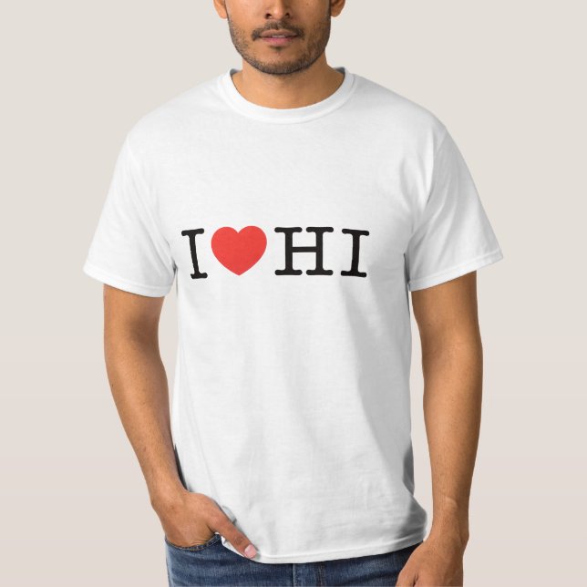 I LIEBE HAWAII T-Shirt (Vorderseite)