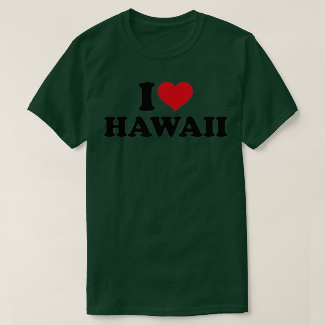 I Liebe Hawaii T-Shirt (Design vorne)