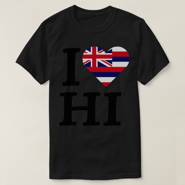 I Liebe Hawaii TShirt (Design vorne)
