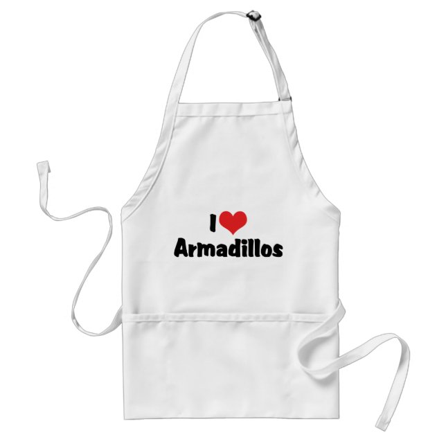 I Liebe Heart Armadillos Schürze (Vorne)