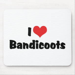 I Liebe Heart Bandicoot Mousepad