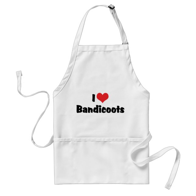I Liebe Heart Bandicoot Schürze (Vorne)