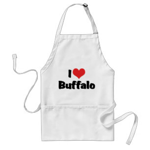 I Liebe Heart Buffalo Schürze