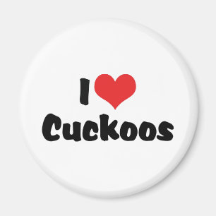 I Liebe Heart Cuckoos - Cuckoo Bird Lover Magnet