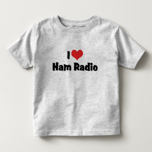 I Liebe Heart Ham Radio - Amateur Radio Lover Kleinkind T-shirt