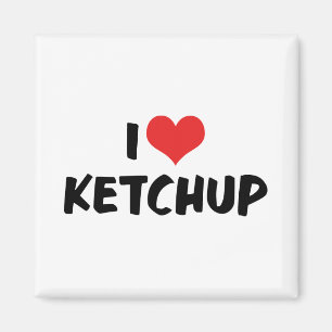 I Liebe Heart Ketchup - Catsup Lover Magnet