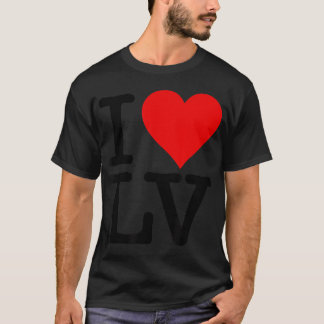 I LIEBE HEART LAS VEGAS NEVADA LV T - Shirt