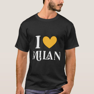 I Liebe Heart Mailand Italien T-Shirt