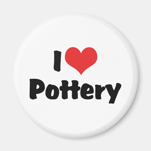 I Liebe Heart Pottery - Clay Lover Magnet (Vorne)