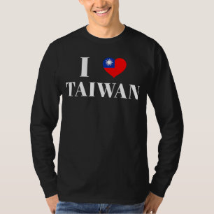 I Liebe Heart Taiwan Flag Taiwanisch Taiwan Preis T-Shirt