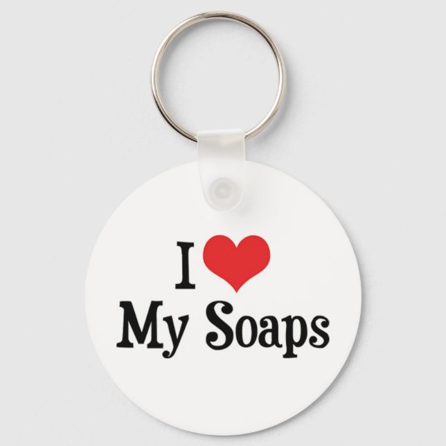 I Liebe Hebe My Soaps - Soap Opera Lover Schlüsselanhänger (Vorderseite)