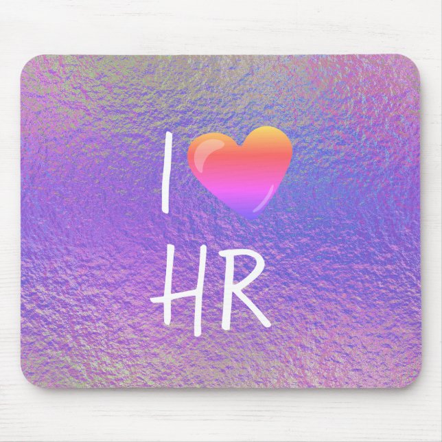 I Liebe Heft Personalwesen Bürogeschenk Mousepad (Vorne)