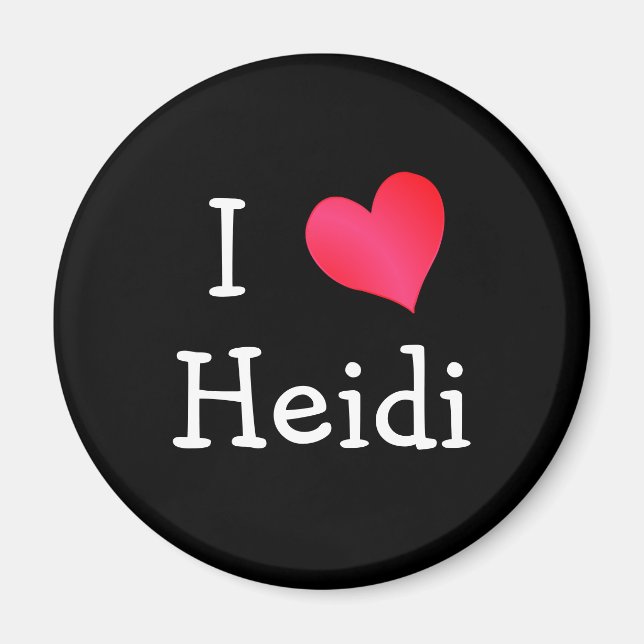 I Liebe Heidi Magnet (Vorne)