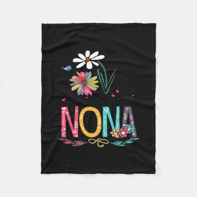 I Liebe heißt Nonna Sunflower Shirt  Fleecedecke (Vorderseite)