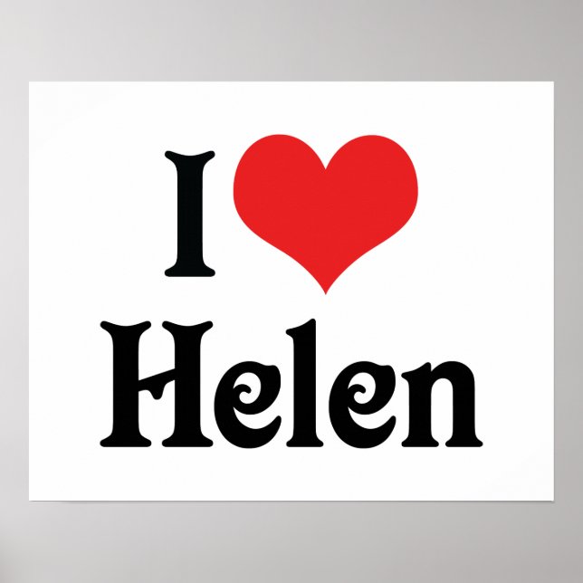 I Liebe Helen Poster (Vorne)