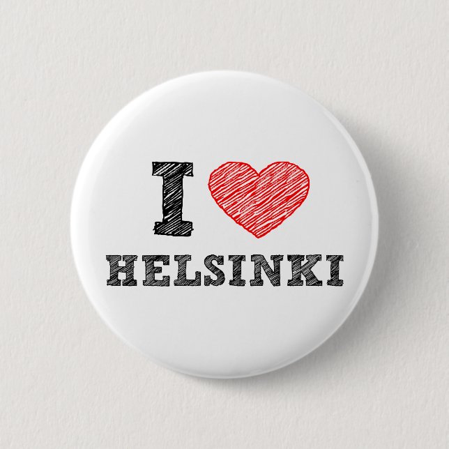 I Liebe Helsinki Button (Vorderseite)