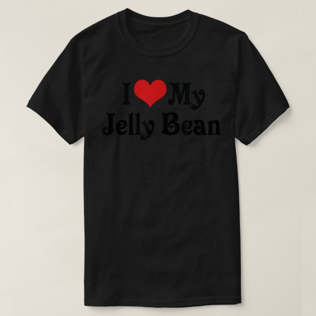 I Liebe Herbst My Jelly Bean - Boyfriend Girlfrien T-Shirt (Design vorne)