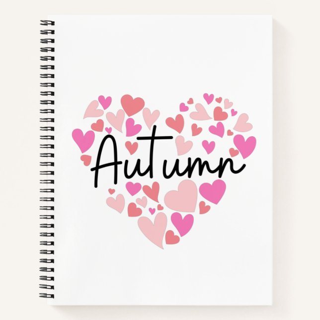 I Liebe Herbst Notizbuch (Vorderseite)