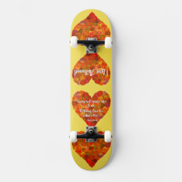 I Liebe Herbst - Red Aspen Leaf Herz 1, Brontë Zit Skateboard