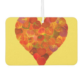 I Liebe Herbst, subtil - Roter Aspen Leaf Herz 1 Autolufterfrischer