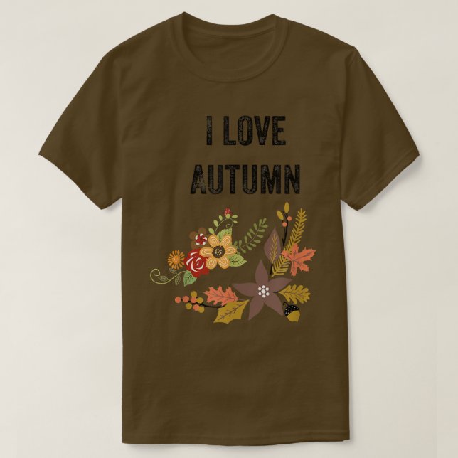 I Liebe Herbstsaison T-Shirt (Design vorne)