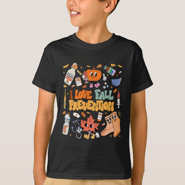 I Liebe Herbstverhütung Erntedank Krankenversorgun T-Shirt (Vorderseite)