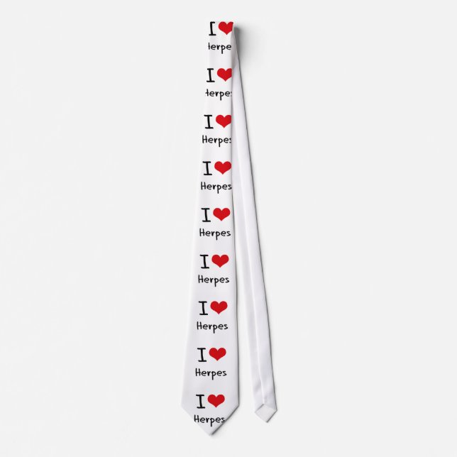I Liebe-Herpes Krawatte (Vorderseite)