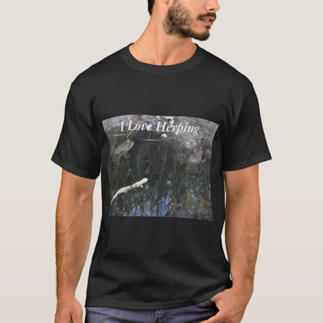 I Liebe Herping, Frösche T-Shirt (Vorderseite)
