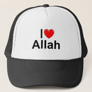 I Liebe (Herz) Allah Truckerkappe