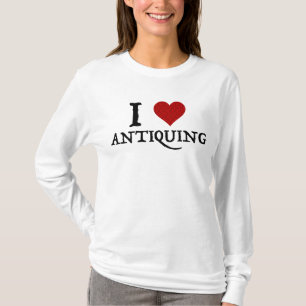 I Liebe (Herz) Antiquitäten T-Shirt