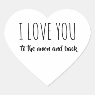 I LIEBE Herz-Aufkleber