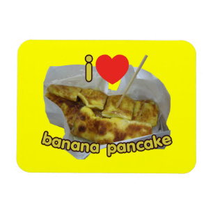 I Liebe (Herz) Banana Pancake ... Thai Street Food Magnet