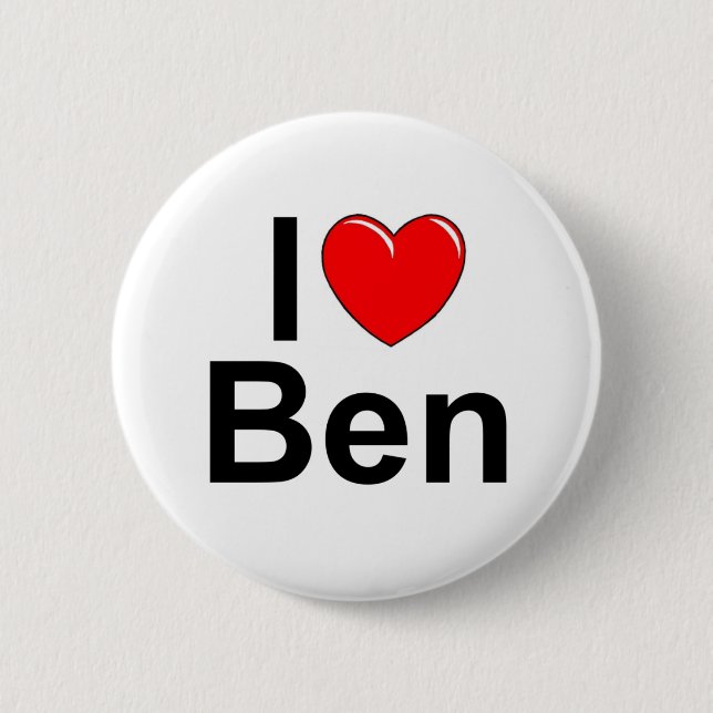 I Liebe (Herz) Ben Button (Vorderseite)