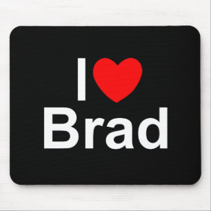 I Liebe (Herz) Brad Mousepad