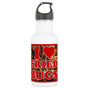 I Liebe (Herz): Bugs / essbare Insekten Trinkflasche