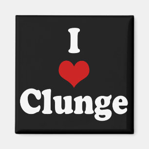 I LIEBE {HERZ} CLUNGE MAGNET